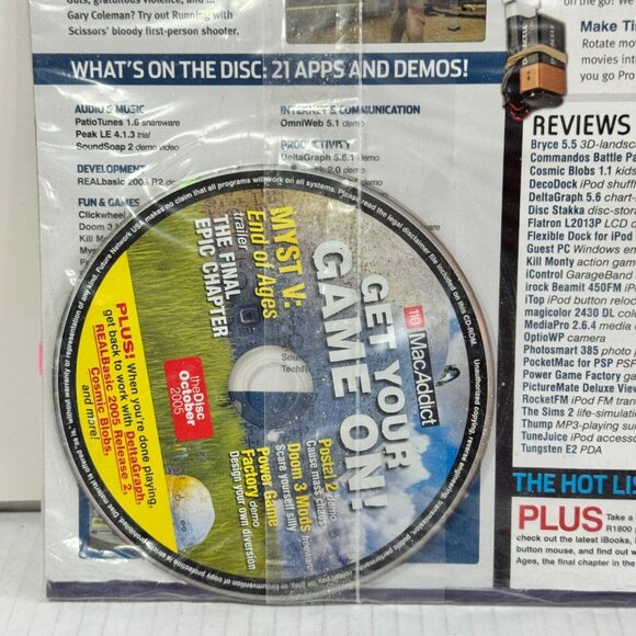 MacAddict Magazine October 2005 Make Your Mac Run Like New w/ CD - Picture 5 of 6